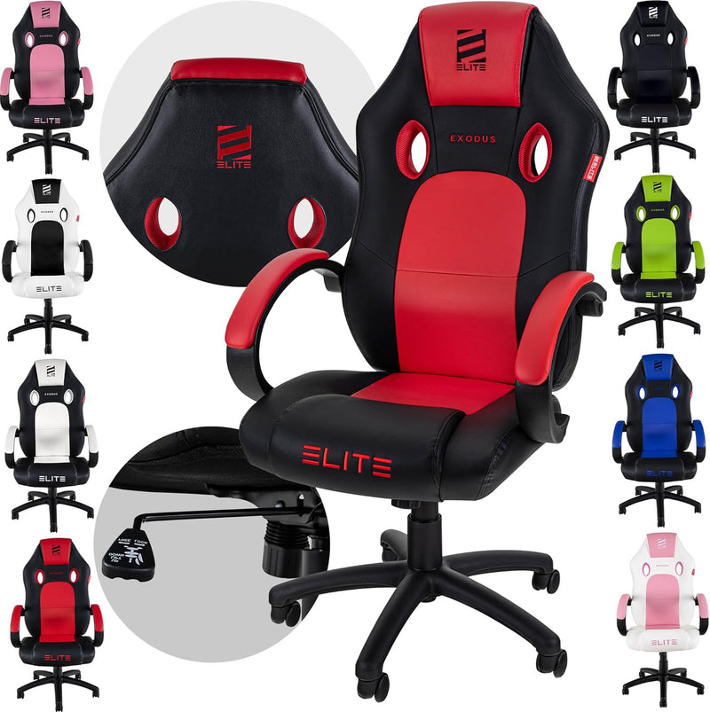 ELITE Gaming Stuhl MG100 Exodus - Ergonomischer Bürostuhl - Schreibtischstuhl - Chefsessel - Sessel