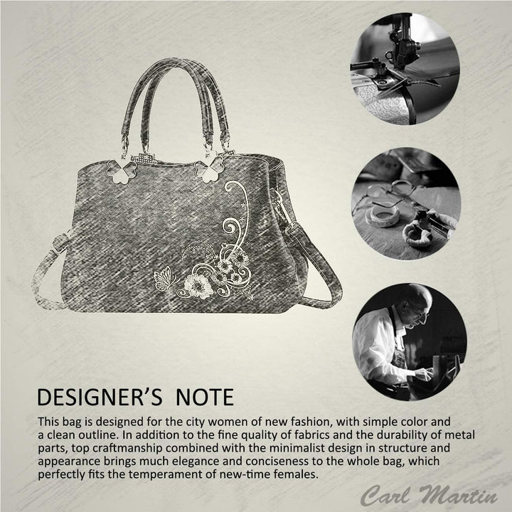 NICOLE&DORIS Handtaschen Damen Mode Schultertasche Geldbörse Retro Umhängetasche Frau Tote Stickerei