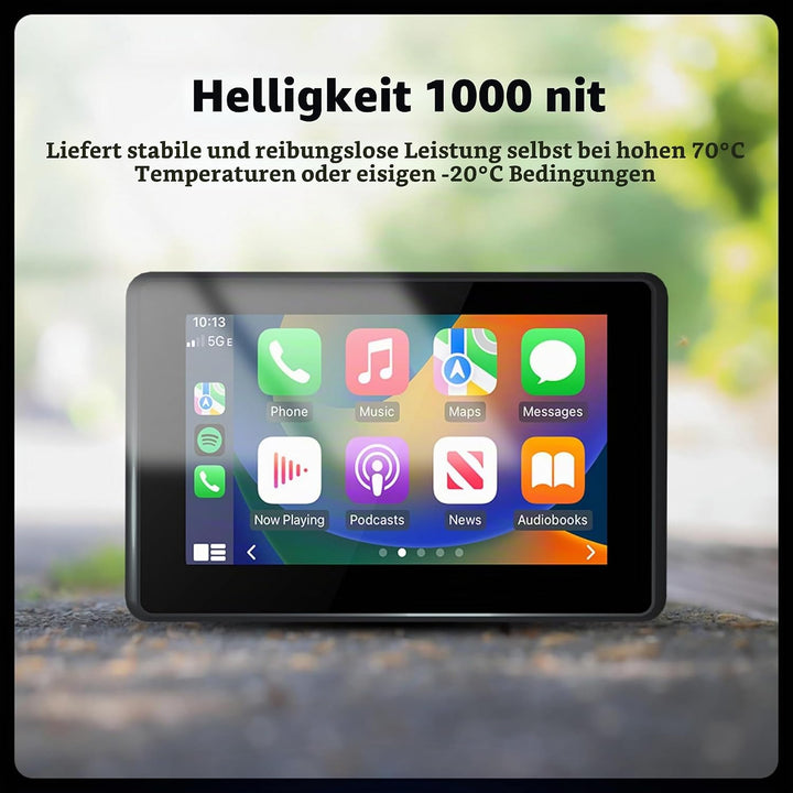 Motorradnavi für BMW, 5 Zoll Kabellos Apple CarPlay &amp; Android Auto Display, Native Wonder Wheel Steu