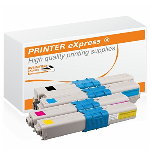 PRINTER eXpress Toner 4er Set für Oki 46508712, 46508711, 46508710, 46508709, C332, C332DN, MC363, M