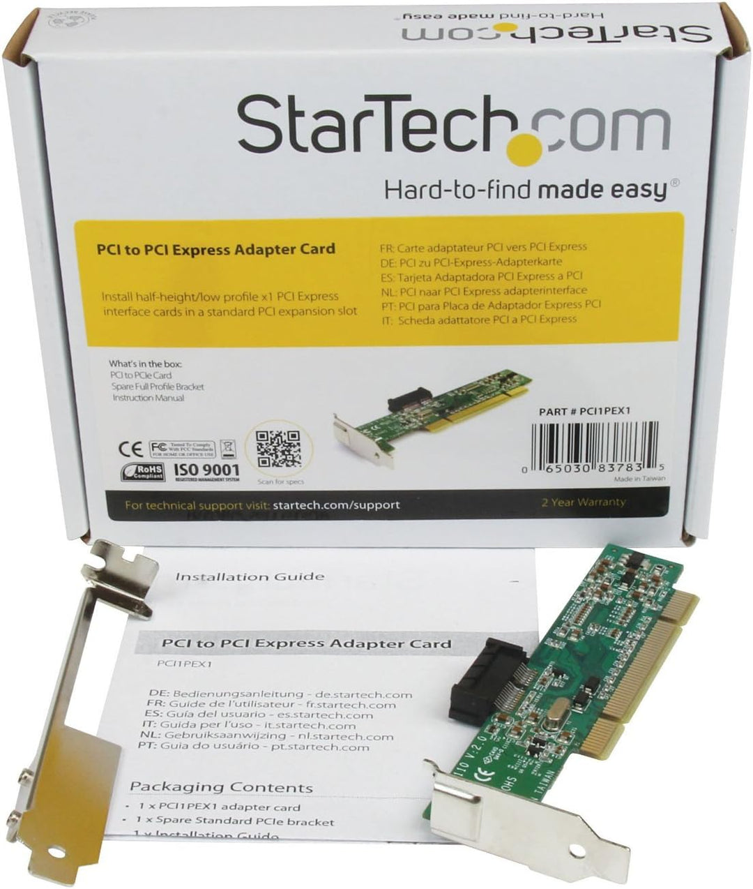StarTech.com PCI auf PCI Express Adapter - PCI zu PCIe Karte PCI to PCI Express, PCI to PCI Express