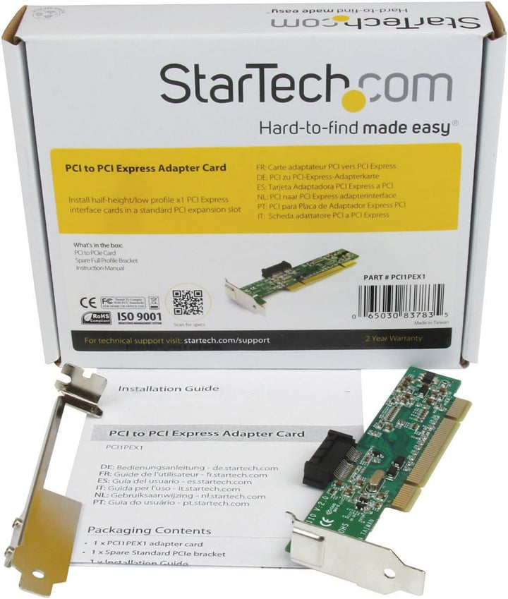 StarTech.com PCI auf PCI Express Adapter - PCI zu PCIe Karte PCI to PCI Express, PCI to PCI Express