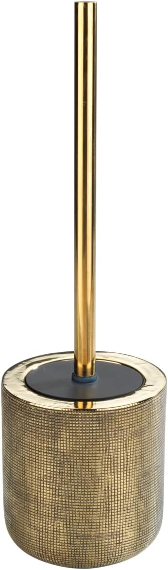 WENKO WC-Garnitur Rivara, hochwertiger Bürstenhalter in elegantem Design aus edler Keramik, handbema
