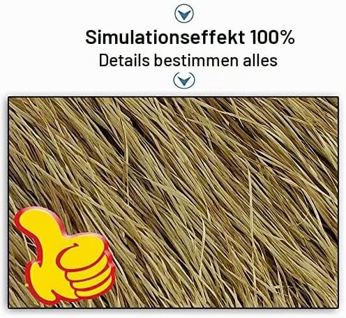 JCPSH 2Generation Künstlicher Palmdach Paneele,PE Keine Fäulnis Und Keine Wartung,for Tiki Bar Garte