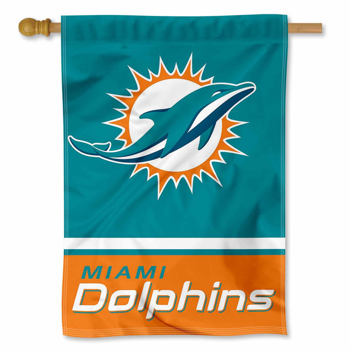 WinCraft Miami Dolphins Two Sided House Flag