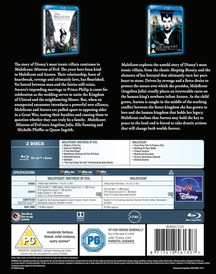 Maleficent Doublepack [Blu-ray] [UK Import], Blu-ray