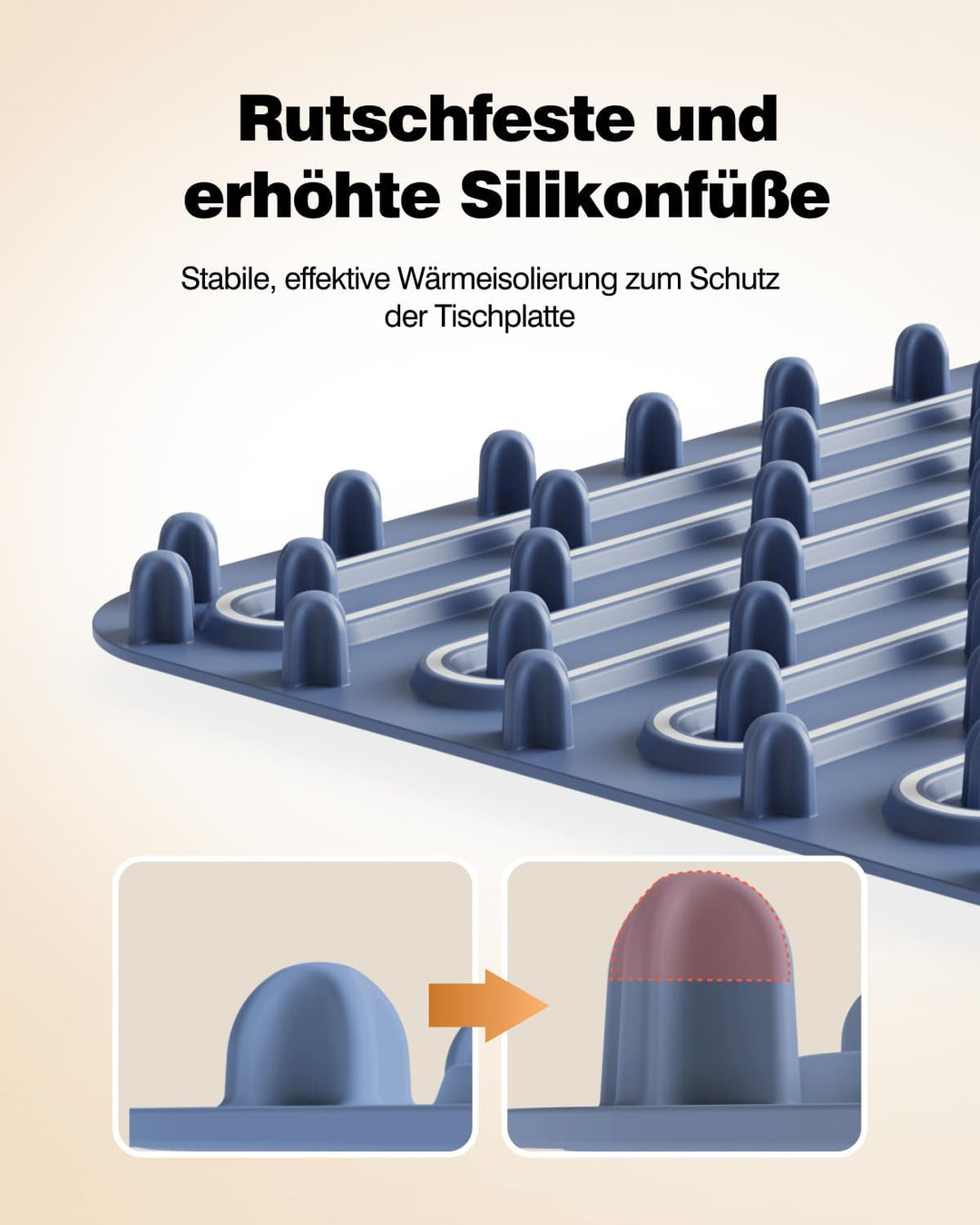 Warmhalteplatte für Speisen, Speisenwärmer aus Nano-Silikonmaterial Ganzflächige Erwärmung, Tragbare