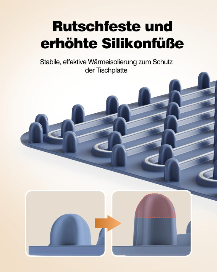 Warmhalteplatte für Speisen, Speisenwärmer aus Nano-Silikonmaterial Ganzflächige Erwärmung, Tragbare