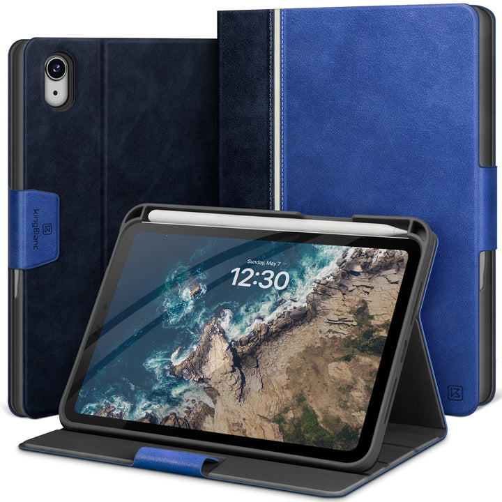 KingBlanc für iPad mini 7 Hülle (A17 Pro) 8,3 Zoll 2024, iPad mini 6 Hülle 2021 mit Stifthalter, Veg