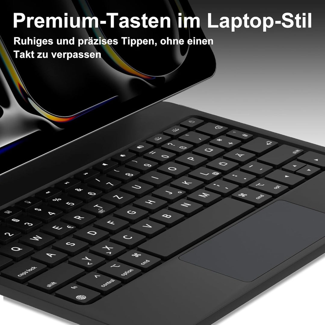 IVEOPPE Magic Keyboard für iPad Pro 13" M5 2025/M4 2024, Präzises Multi-Touch Trackpad, Magnetische