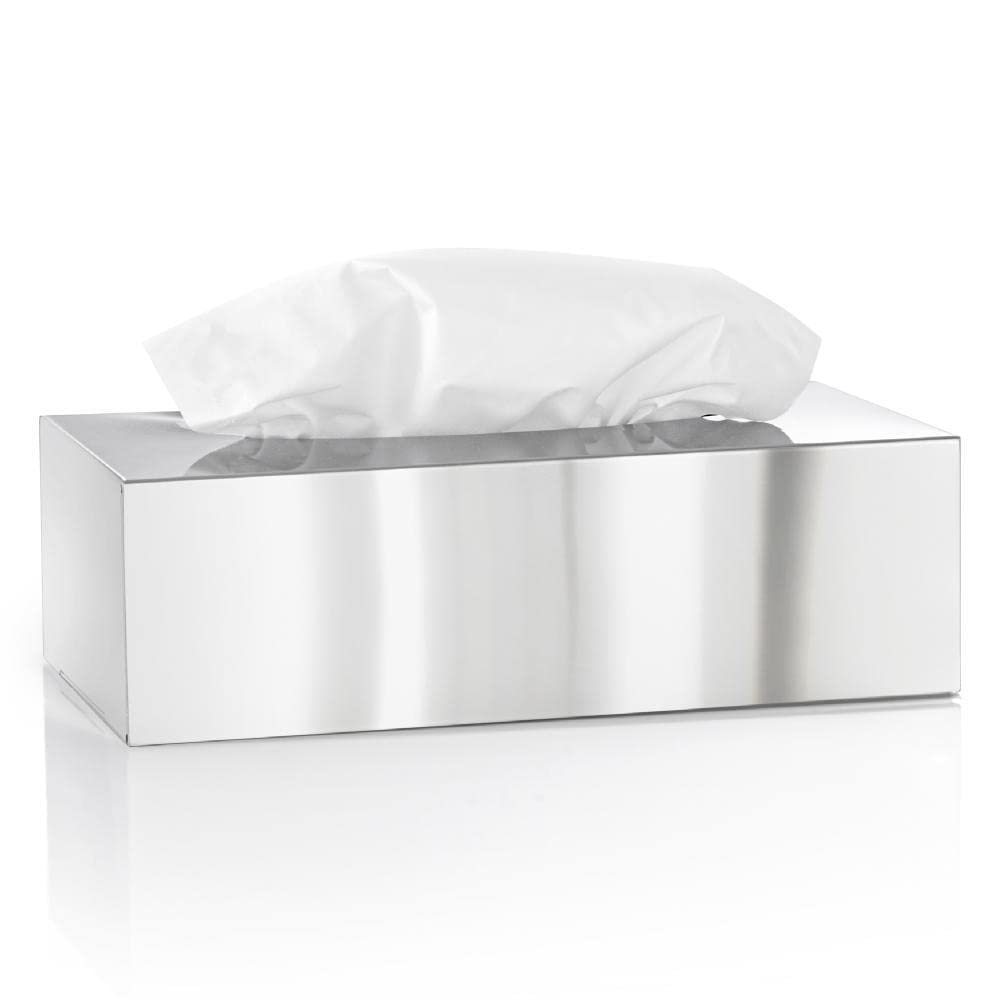 blomus -NEXIO- Kleenexbox aus poliertem Edelstahl, Kosmetiktuchbox für alle Papiertücher, Papiertuch