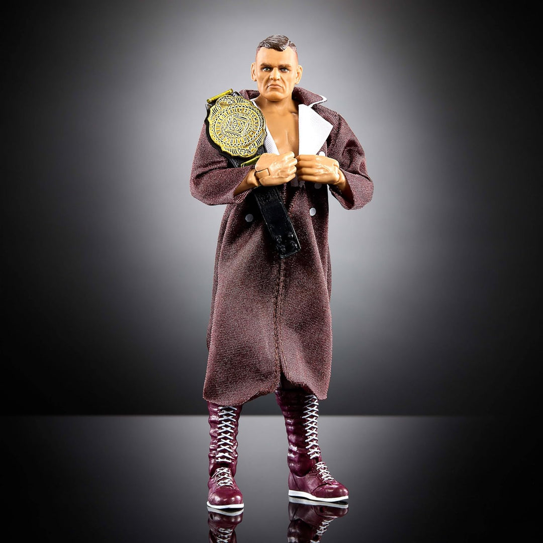 Mattel WWE Ultimate Edition Actionfigur & Zubehör, 15,2 cm grosses Gunther-Sammelset, austauschbare