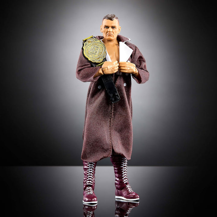 Mattel WWE Ultimate Edition Actionfigur & Zubehör, 15,2 cm grosses Gunther-Sammelset, austauschbare