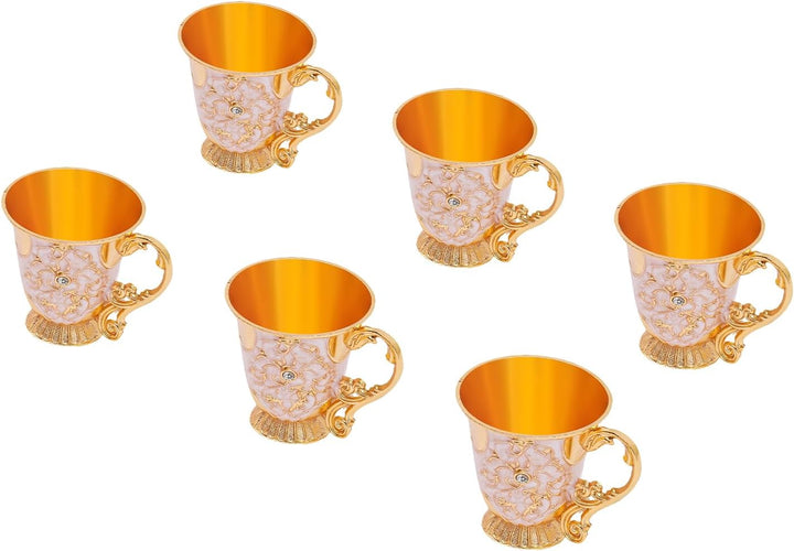 Kaffeetasse und Teeservice Set, 6 Personen 8 TLG Vintage Selten Teeservice Set, Kaffeeservice aus Zi