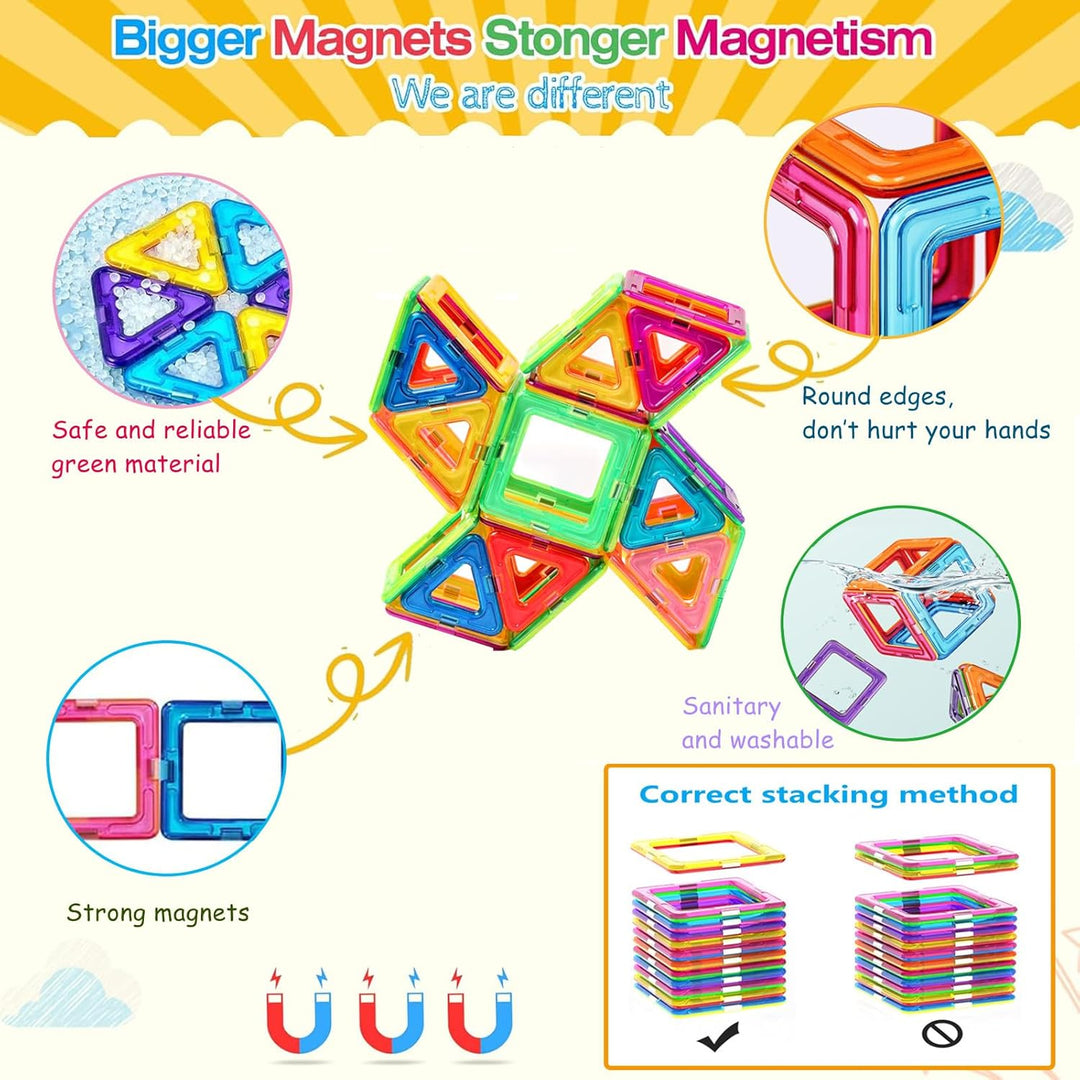 morkka Magnetische Bausteine, Magnetspielzeug Magneten Kinder Magnetbausteine Magnet Spielzeug Magne