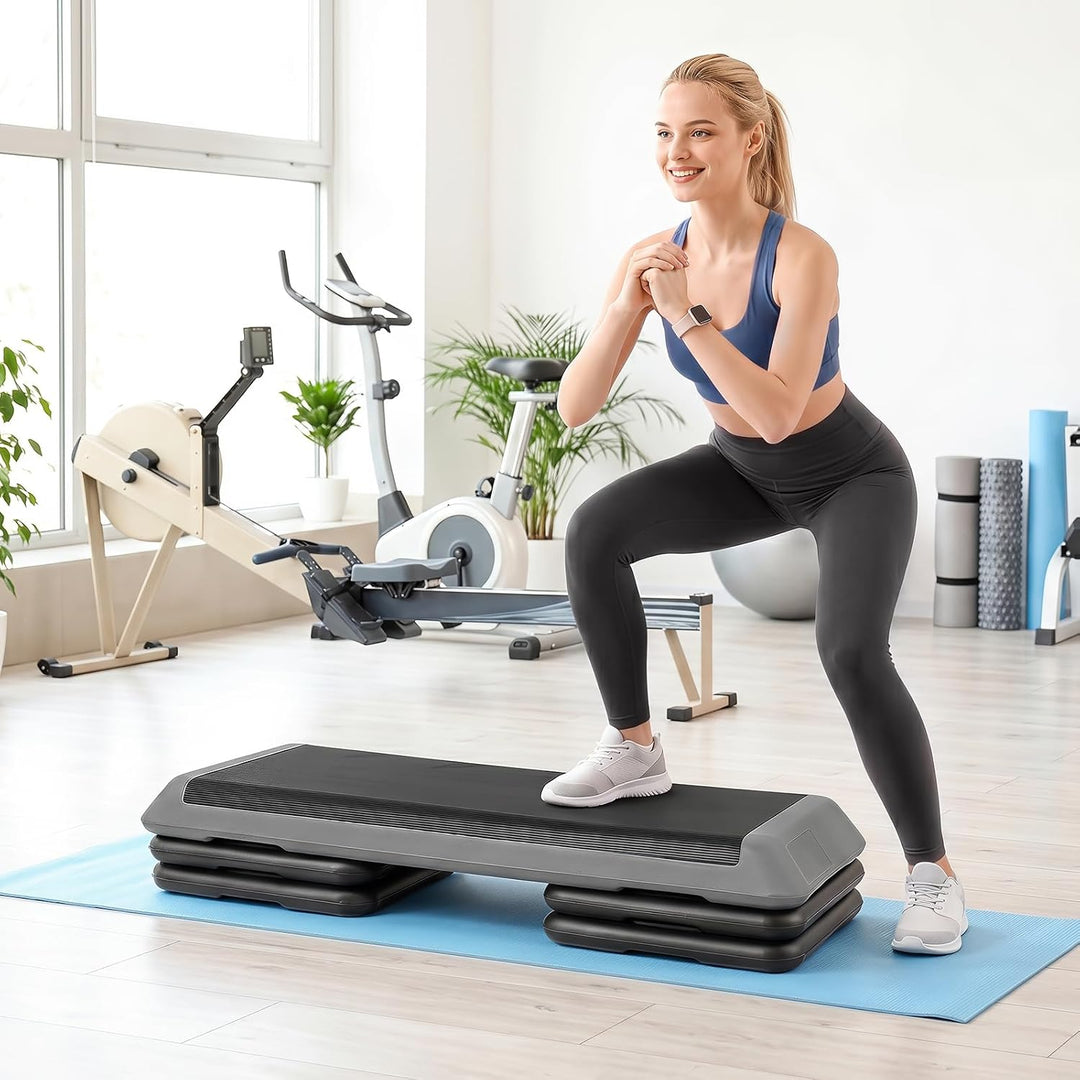 COSTWAY Aerobic Stepper 3 fach höhenverstellbar | Steppbrett rutschfest 150 kg belastbar, Fitness St