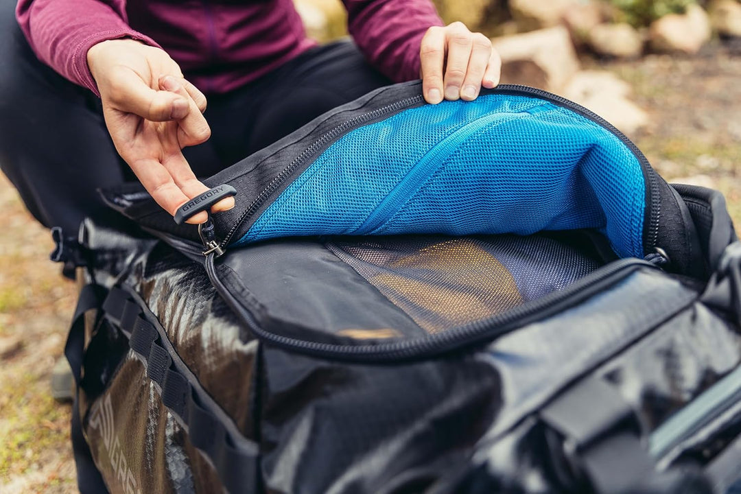 Gregory Alpaca 100 Schwarz - Hochwertige geräumige Reisetasche, 100l, Grösse 100l - Farbe Obsidian B