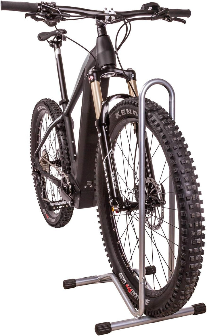 Willworx Unisex – Erwachsene Superstand Extreme Fahrradhalter, Silber, 41x39x78,5 cm