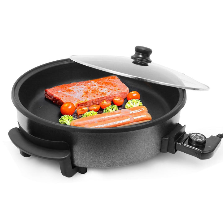 Elektrische Pfanne Pizzapfanne Partypfanne Elektropfanne Bratpfanne (Ø 42/9cm)