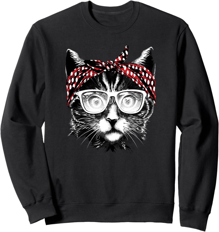 Best Cat Mom Ever Katzenmama Katzenmotiv Geschenk Damen Sweatshirt