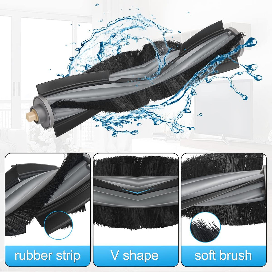 DrRobor Zubehör Kit für ECOVACS DEEBOT X1 Omni, Ersatzteile Staubbeutel, Hauptbürste, Feinstaubfilte