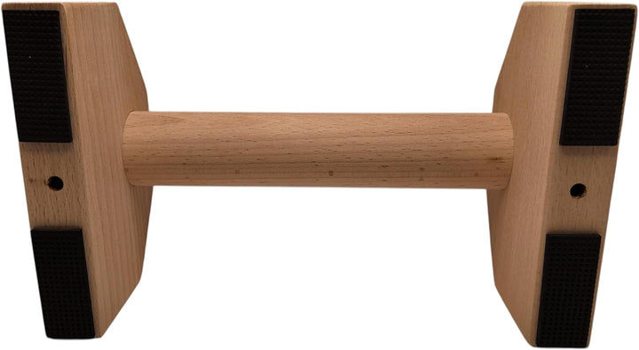Calination® Parallettes aus Buchenholz – Profi Liegestützgriffe & Handstandtrainer – Rutschfest, erg