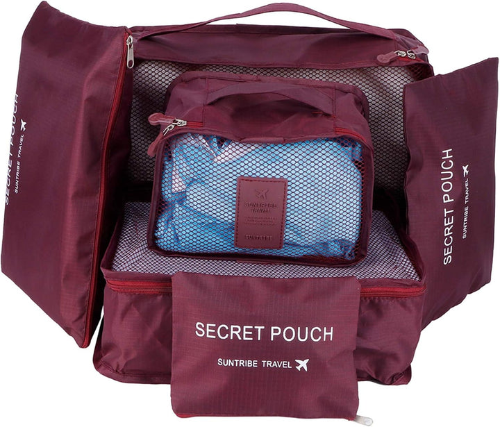 Pilipane Aufbewahrungsbeutel Set hochwertiger Nylon -Stoff -Reisebeutel Packsäcke für Koffer -Kleidu