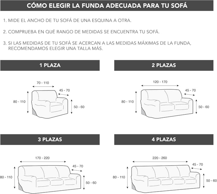 Martina Home Elastischer Sofabezug Modell Emilia 3 Plätze Marineblau 3 Sitzer Marineblau, 3 Sitzer M