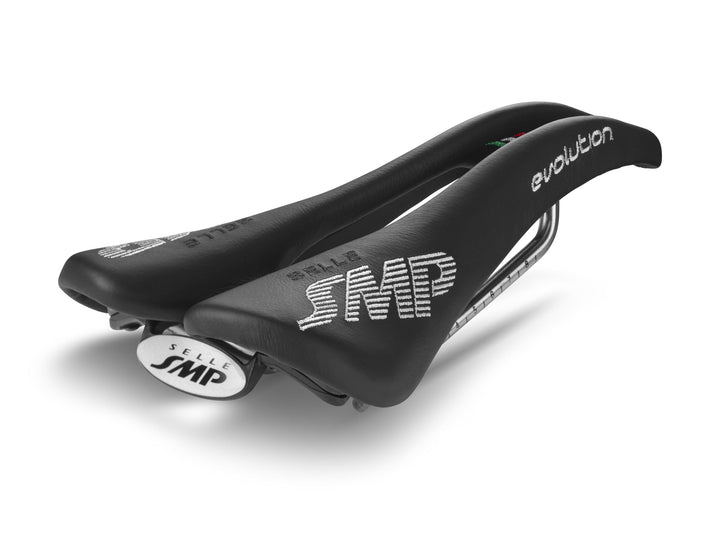 Sattel SMP EVOLUTION Edelstahl-Streben Schwarz, Schwarz