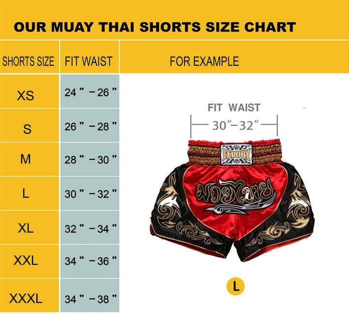 FLUORY Muay Thai-Shorts, MMA Fight Shorts, Trainingskleidung, Käfig, Grappling, Kampfsport, Kickboxe