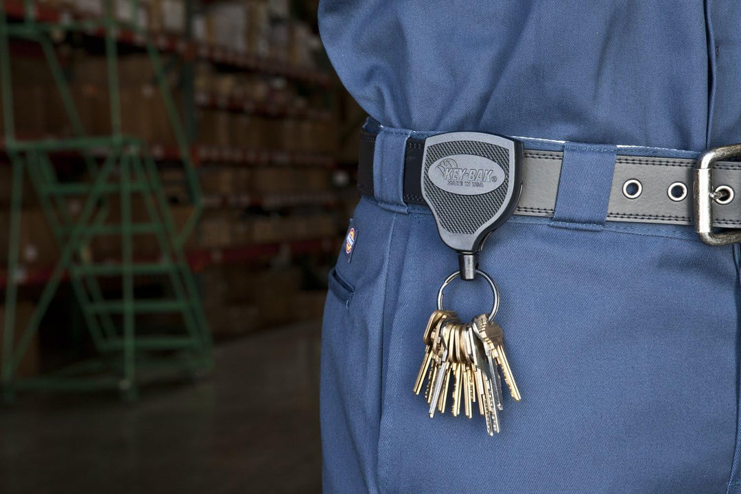 KEY-BAK #SUPER 48 Locking Retractable Reel, Kevlar Cord, Polycarbonate Case (Heavy Duty, 48, 2 Pack)
