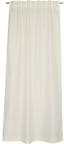 Schöner Wohnen Meshwork Schal mit verdeckten Schlaufen, Polyester, Creme, 250 x 130 cm 250 x 130 cm
