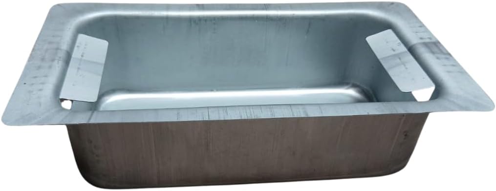 Ascheschublade aus verzinktem Stahl, 30 x 16 cm, Aschenbecher