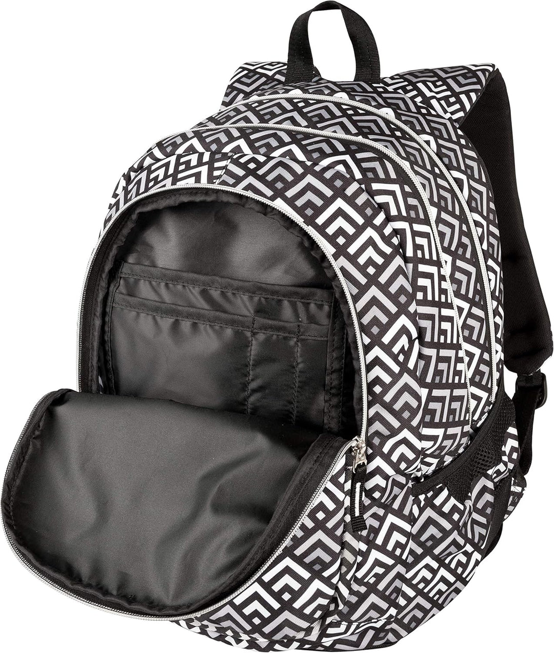TARGET BACKPACK 3 ZIP DUEL GREY PYRAMIDS 26297