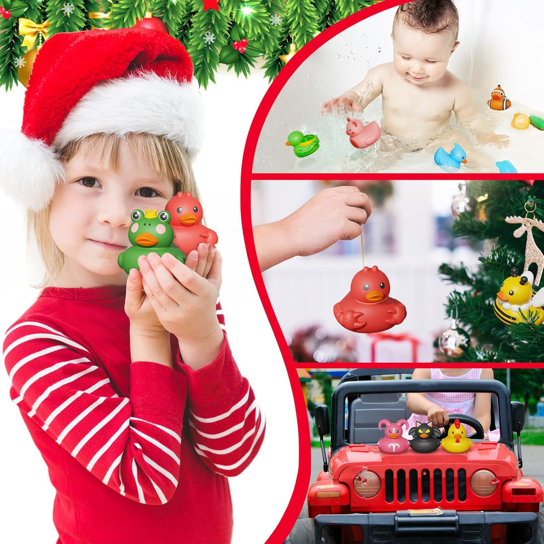 Weihnachts Adventskalender Enten Badeenten Adventskalender Baby Adventskalender 24 Stück Quietscheen