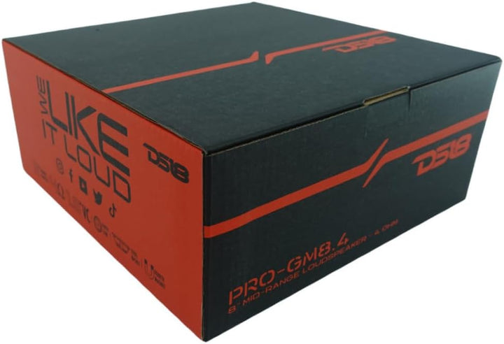 1 DS18 PRO-GM8.4 Mitteltöner 20 cm 200 mm 8" Durchmesser 190 Watt rms und 580 Watt max, 4 Ohm, Empfi