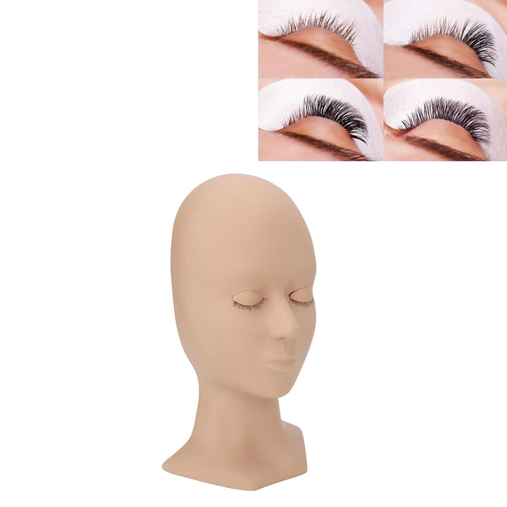 Wimpern-Mannequin-Kopf, Wimpernverlängerungs-Trainings-Mannequin-Kopf, Weiches Silikon, Abnehmbare A