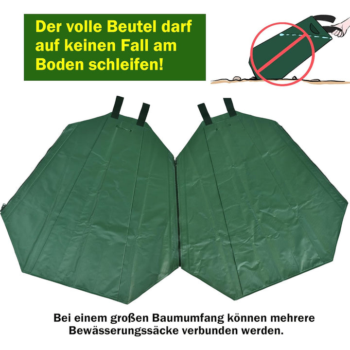 Horsande 3 Stück Baumbewässerungsbeutel, 20 Gallonen Baumbewässerungssack für Bäume, Baumbeutel aus