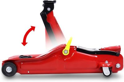 ENVA Hydraulik Wagenheber 2t Profi Rangierwagenheber mit 85-330mm Hubhöhe KFZ Wagenheber für tieferg