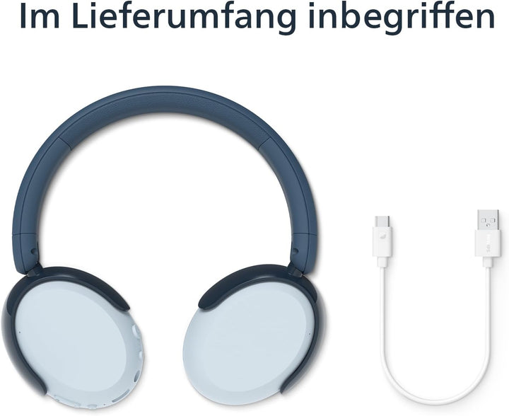 Philips TAK5500RT 5500-Serie geräuschunterdrückende, kabellose, ohraufliegende Bluetooth-5.4-Kopfhör