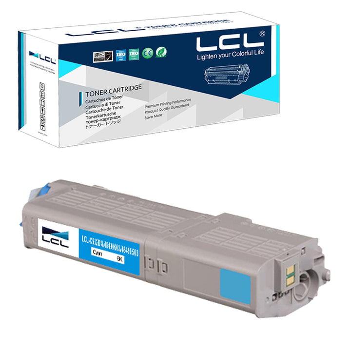 LCL Kompatibel Tonerkartusche C532DN C542DN MC563DN MC573DN 46490403 46490607 6000Seiten (1Cyan) Ers