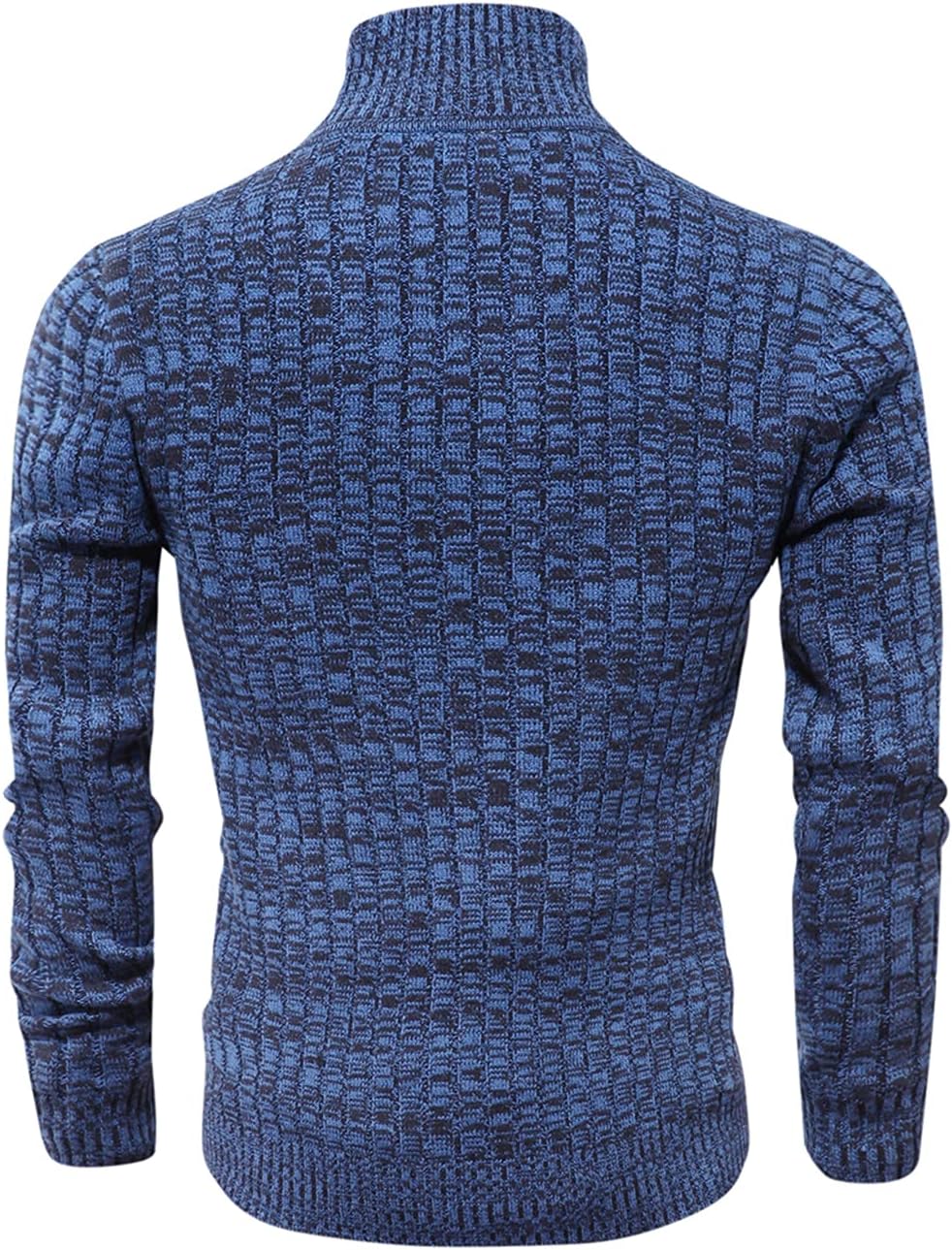 AOLI RAY Herren Strickjacke mit Reissverschluss Cardigan Stehkragen Pullover Feinstrike Sweaters mit