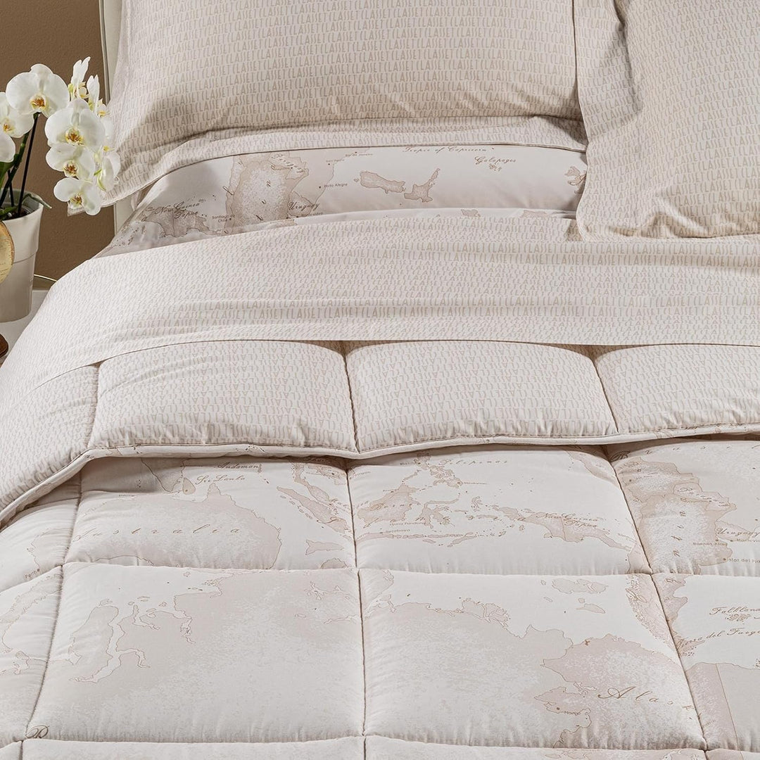 Alviero Martini Steppdecke für Doppelbett, Weiss