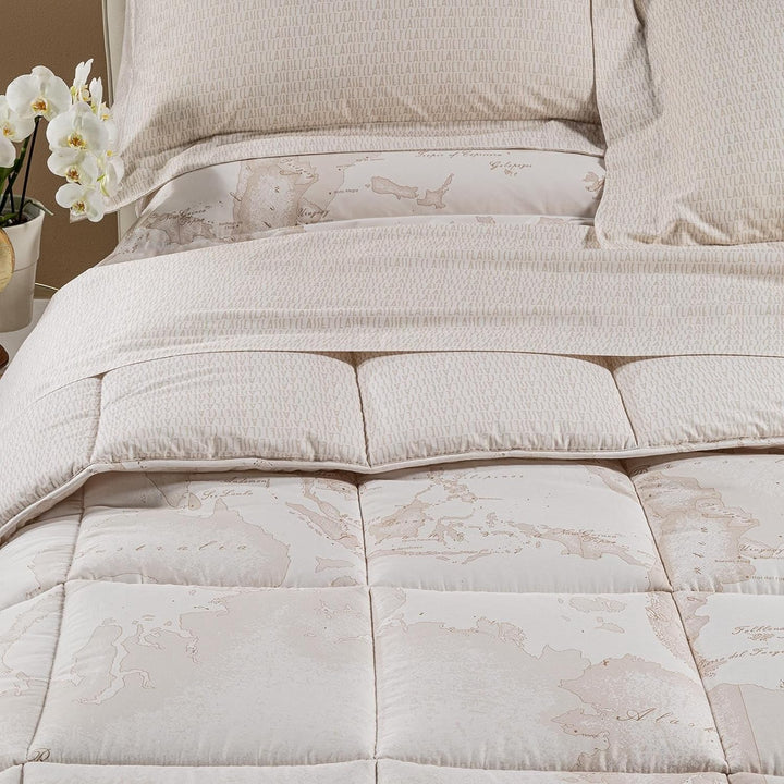 Alviero Martini Steppdecke für Doppelbett, Weiss