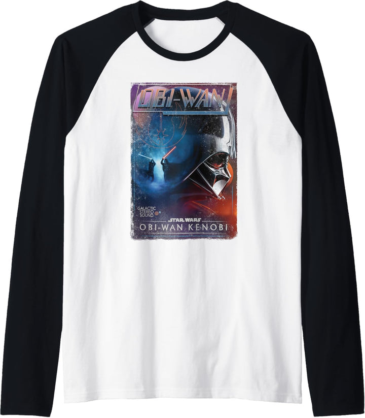 Star Wars: Obi-Wan Kenobi Darth Vader Vintage Cassette Cover Raglan