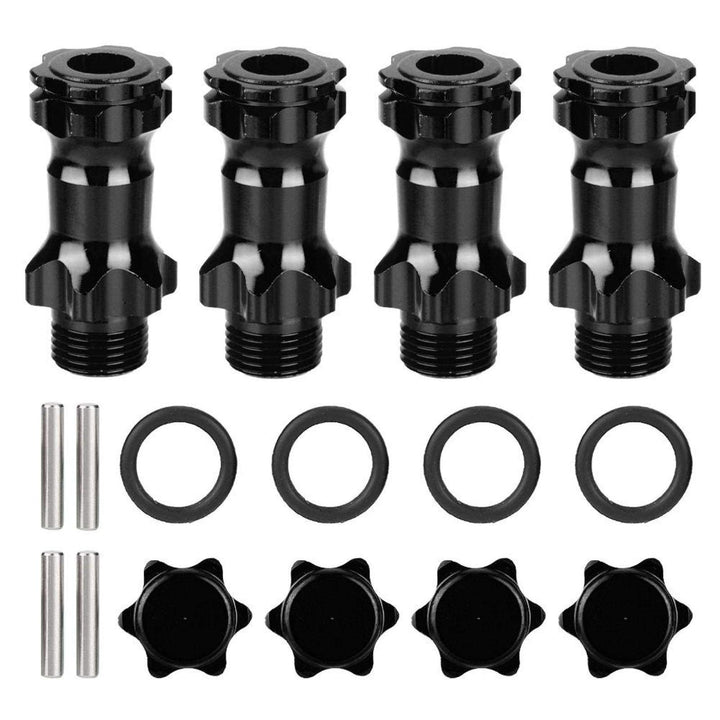 4 Stück RC Auto Sechskantnabe Verlängerungsadapter, 17mm Sechskant Radverlängerungsadapter Sechskant