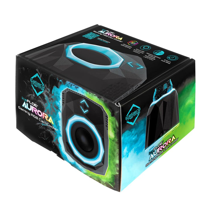 Iceberg Thermal IceFLOE Aurora Thermo-Gaming-Dosenkühler, RGB-Dosenkühler, kompakter thermoelektrisc