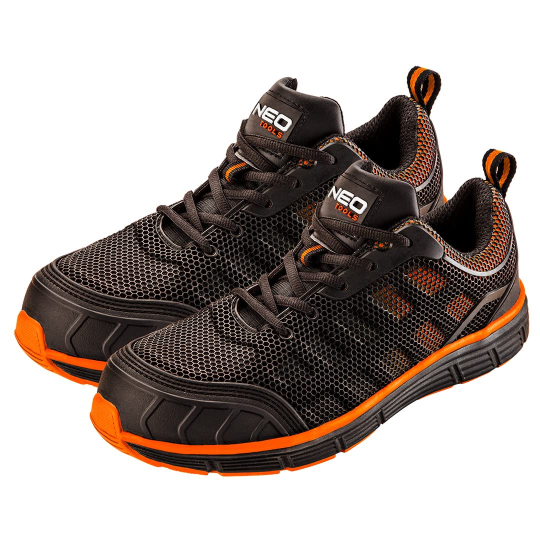 NEO Sicherheitsschuhe S1 SRC Arbeitsschuhe Halbschuhe atmungsaktiv sportlich schwarz 39-47 47