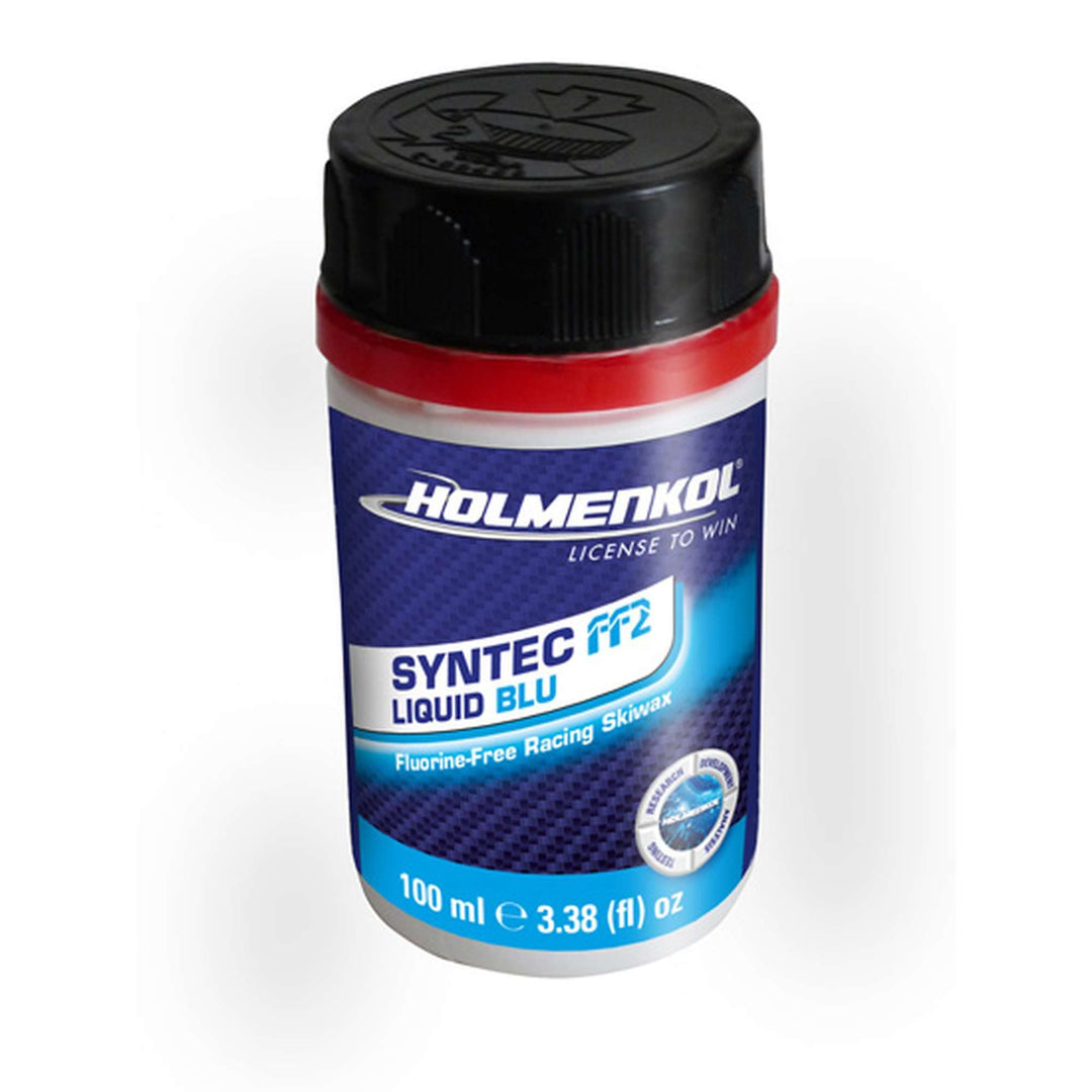 Holmenkol Syntec FF2 flüssiges Skiwachs - Speed Flüssigwachs (flurfrei, 100 ml) blue - Cold, blue -
