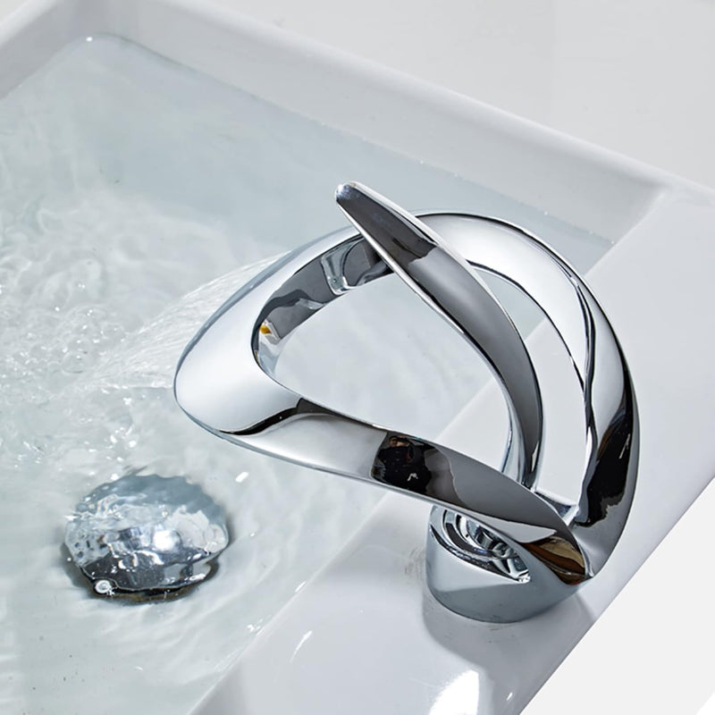 SJQKA Wasserhahn Bad Wasserfall Chrom,waschtischarmatur Wasserfall,Wasserhahn Bad Aus Erstklassigem